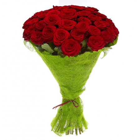 Букет 51 красная роза 60 см «Гран-при»
